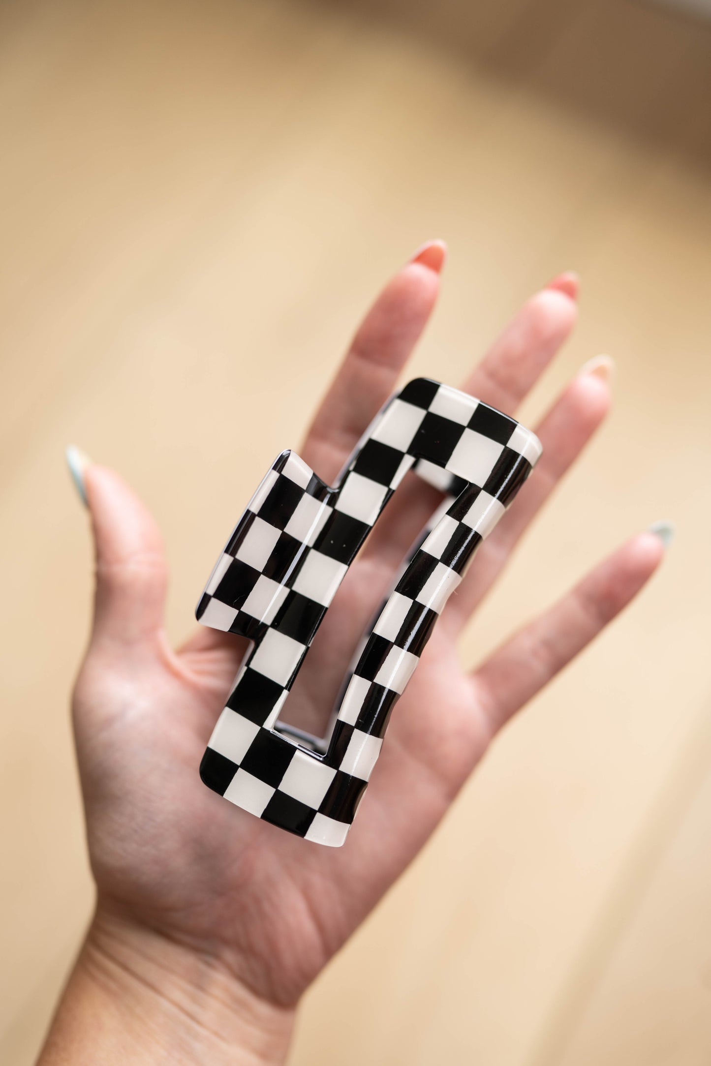 Checkered Claw Clip