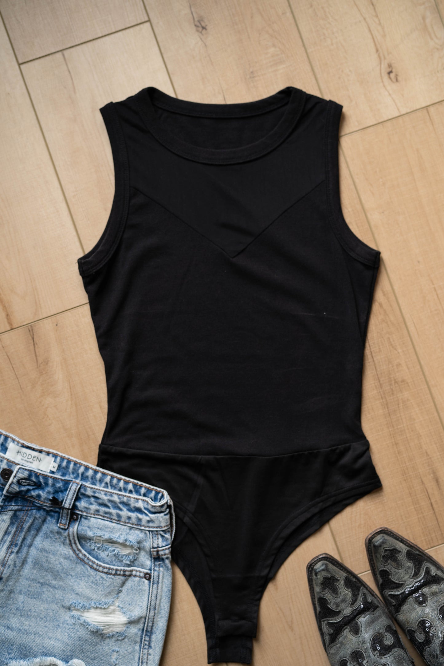 Mesh Bodysuit Black